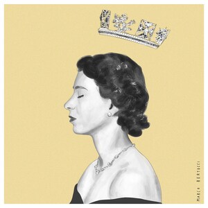 Ritratto della Regina Elisabetta II | Quadro di arredamento | Stampa da parete per amanti della monarchia britannica