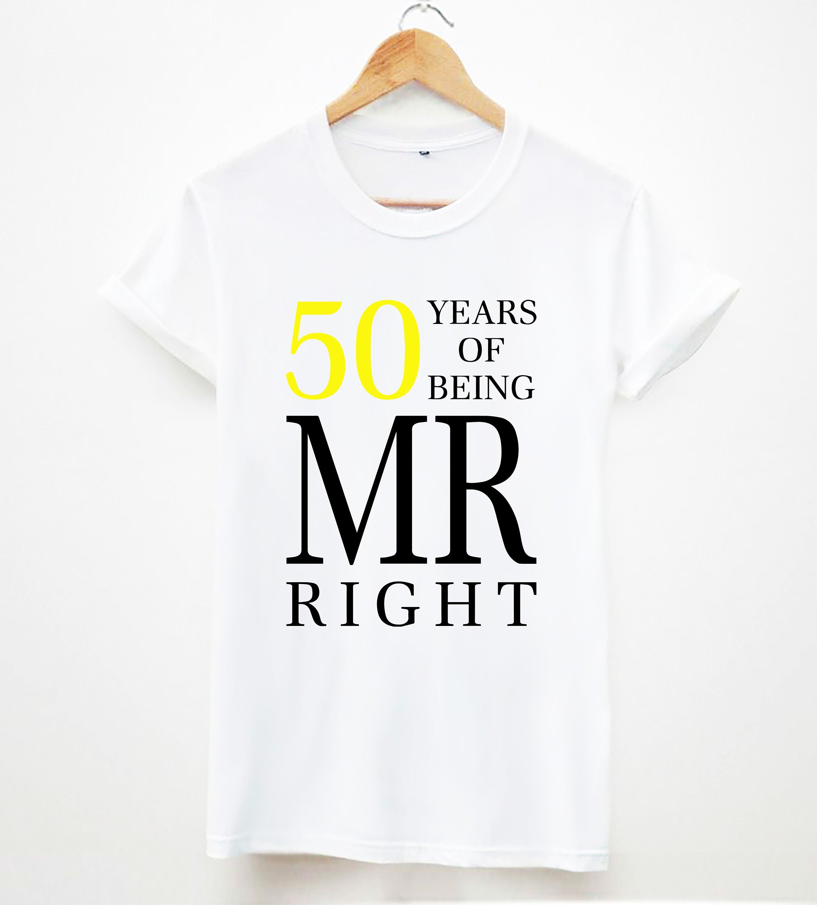 50 ans d’être mr droite le cadeau idéal pour papa / unisexe grand papa 50 slogan coton hommes tee tops T-shirt 50 ans d’être d’être d’être mr droite le cadeau idéal pour papa / unisexe grand papa 50 slogan coton hommes tee tops T-shirt d5742a