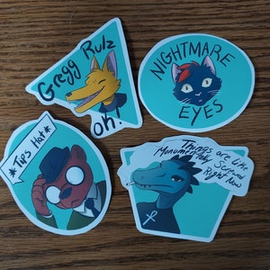 Night in the Woods Charakteraufkleber