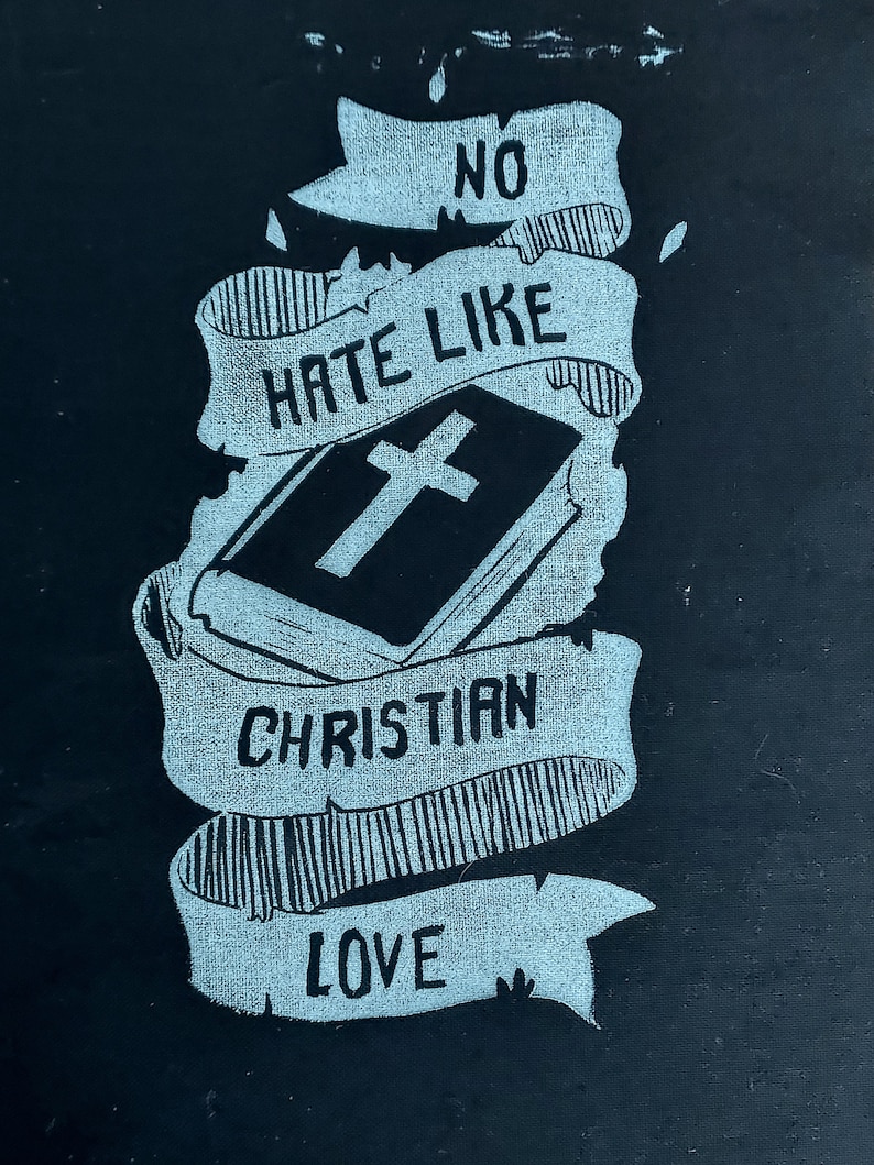 Aufnäher no h8 like + love