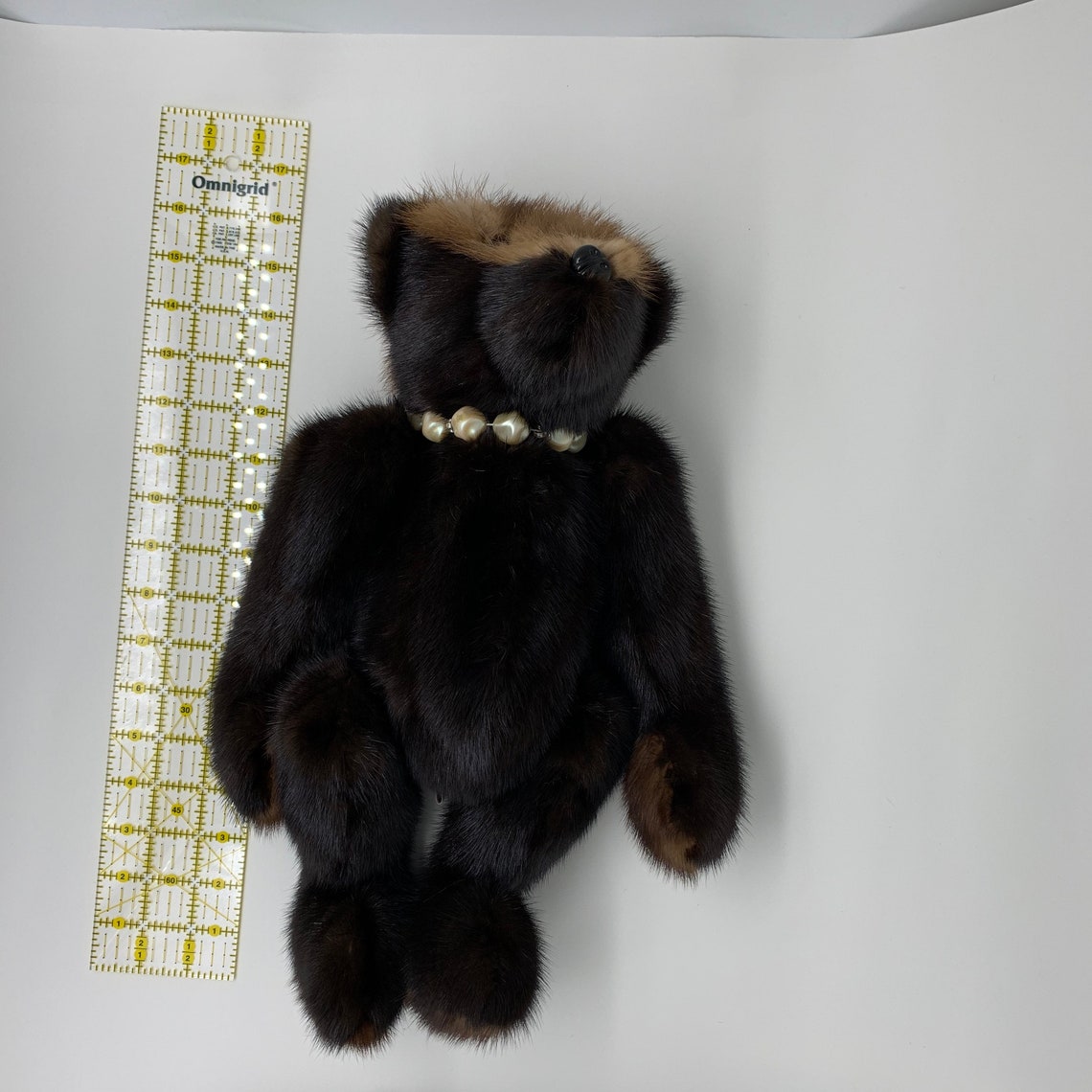 Teddy Bear Mink Fur Upcycled Fully Jointed Vintage Soft Etsy