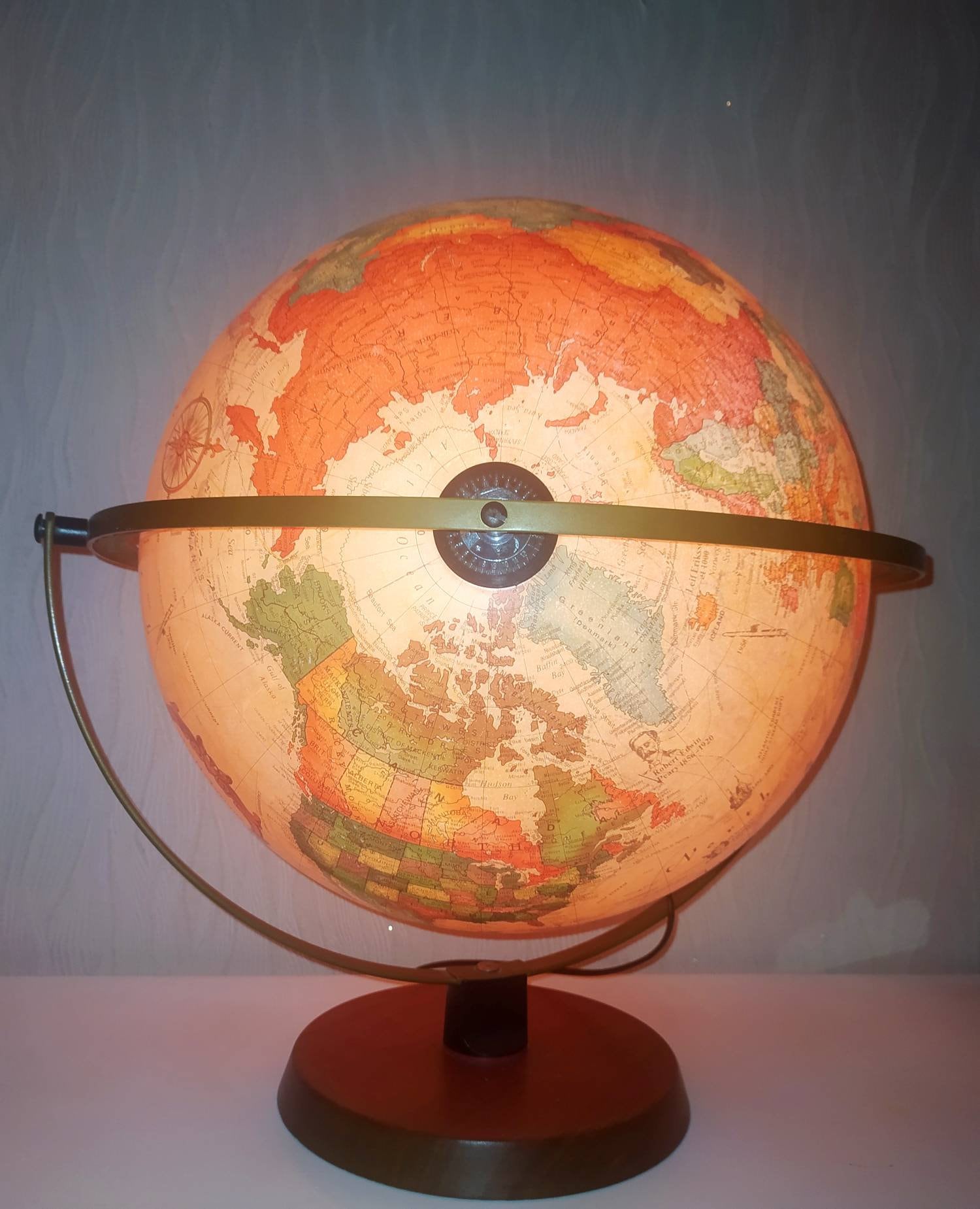Grande Mappemonde Lumineuse Scan Globe Danemark