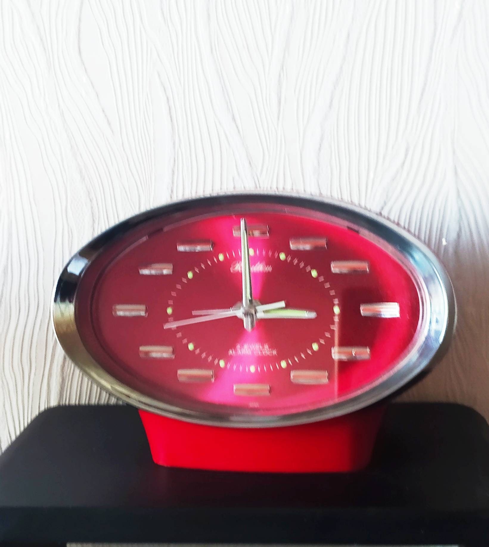 Pendule Réveil Mécanique Vintage Rhythm Japan