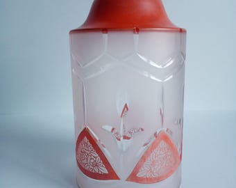 vintage cut glass light shade