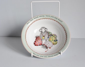 Royal Worcester Nursery Rhymes Baa Baa Black sheep Bowl 2004