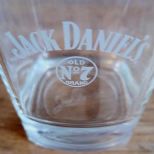 Jack Daniels old no.7 whiskey tumbler glass