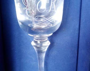 Boxed Whitefriars English Hand Made Crystal glass Goblet 1952 - 1977