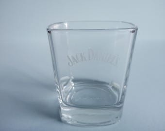 Jack Daniels whiskey tumbler glass