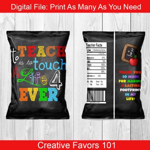 Teacher Chip Bags