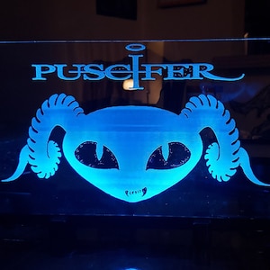 Puscifer Group Color Changing LED Edge Lit Light Custom Laser Etched Lamp (A Perfect Circle/Maynard James Keenan/Tool Band)