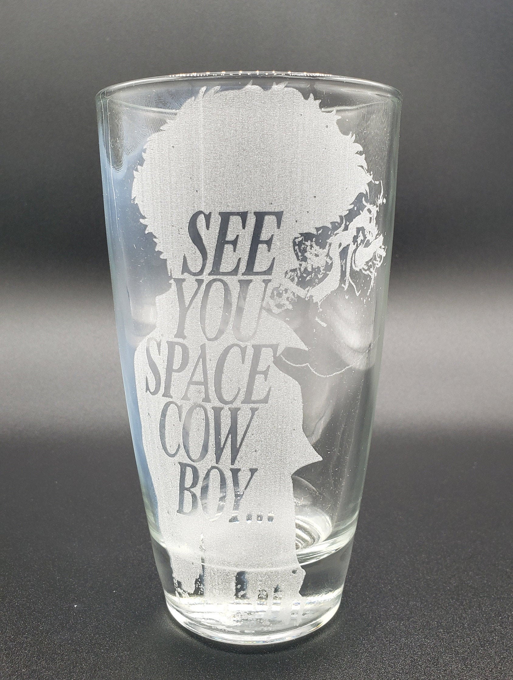 Cowboy Bebop Spike Anime Láser Etched Glass Etsy