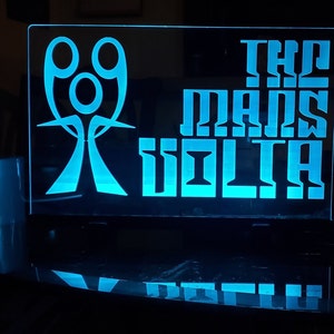 The Mars Volta Band Color Changing LED Edge Lit Light Custom Laser Etched Lamp (Progressive Rock Gift)