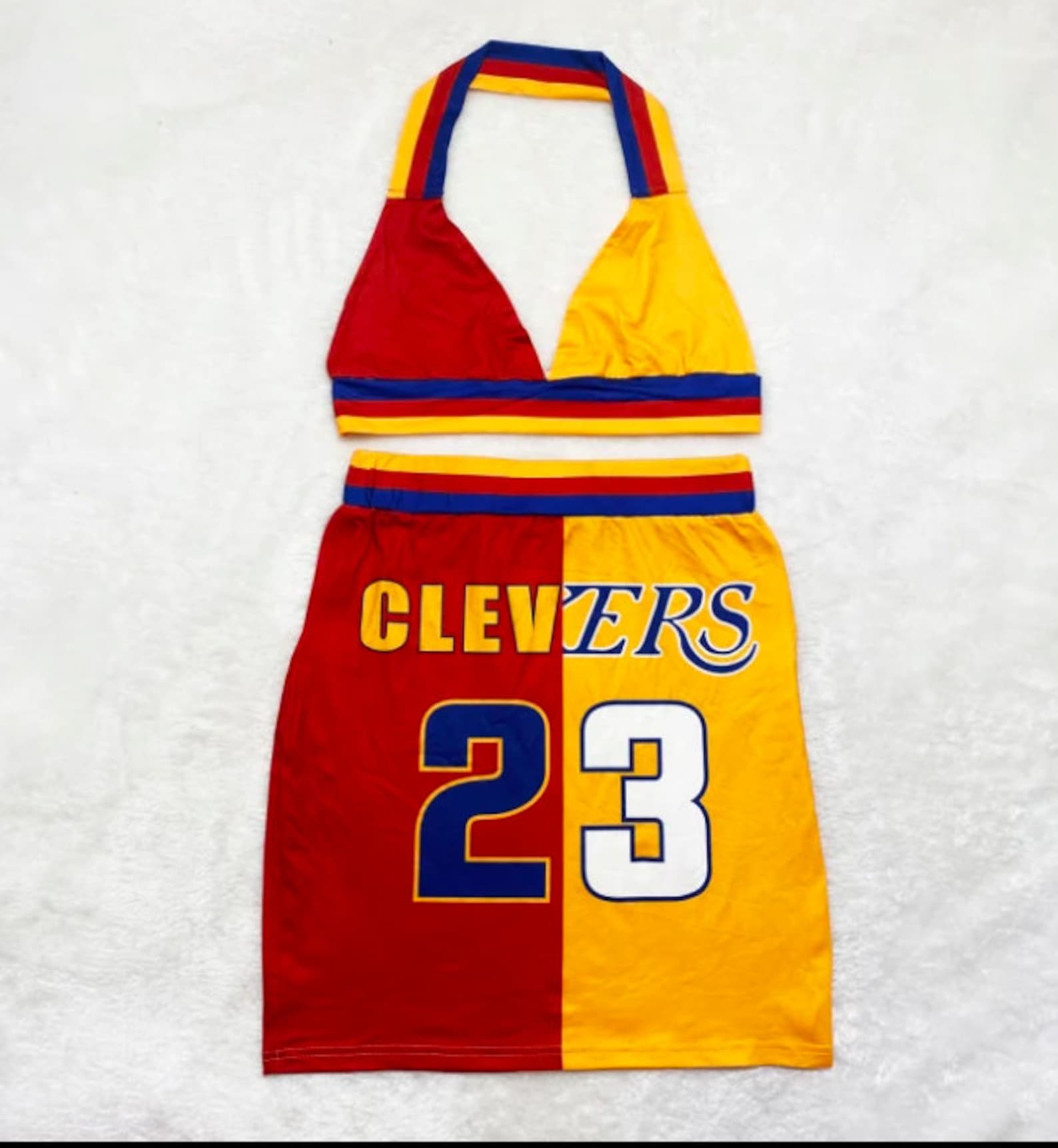 2 Piece Jersey Skirt Set Etsy