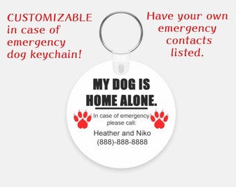 emergency pet keychain