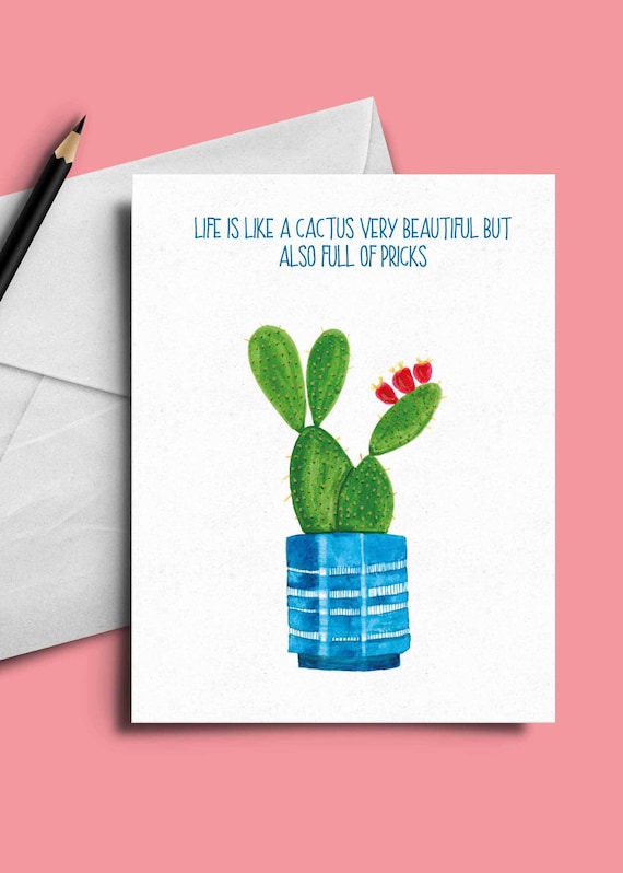 La Vie Est Comme Cactus Tres Beau Mais Aussi Plein De Piqures Etsy La Vie Est Comme Cactus Tres Beau Mais Aussi Plein De Piqures Etsy