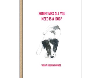 Dog lover's card terrier (code SM035)