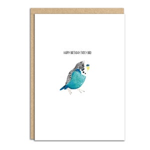 Feliz aniversário, pássaro chique, cartão de amante de periquito (código SM011)