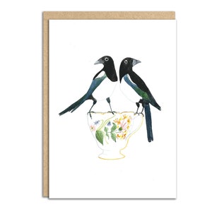 Dos para la alegría. Dos urracas en un té vintage (código SM001)