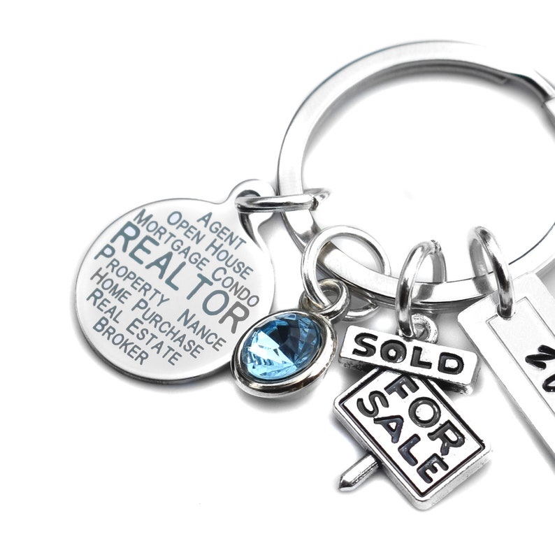 Realtor Key Chain Personalized Real Estate Agent Broker Intern Etsy