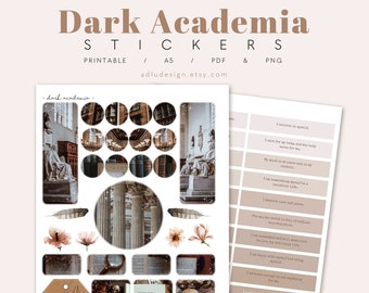 dark academia sticker by @angledesroses