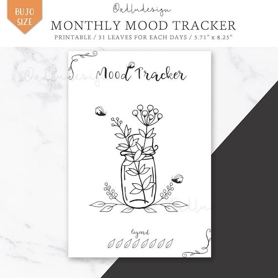 Refreshing image for mood tracker bullet journal printable Crush image with mood tracker bullet journal printable