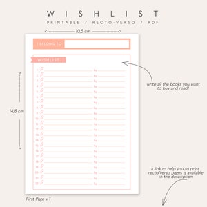 A6 Reading Journal Printable, Tracker &amp; Review for Books, Notebook ...