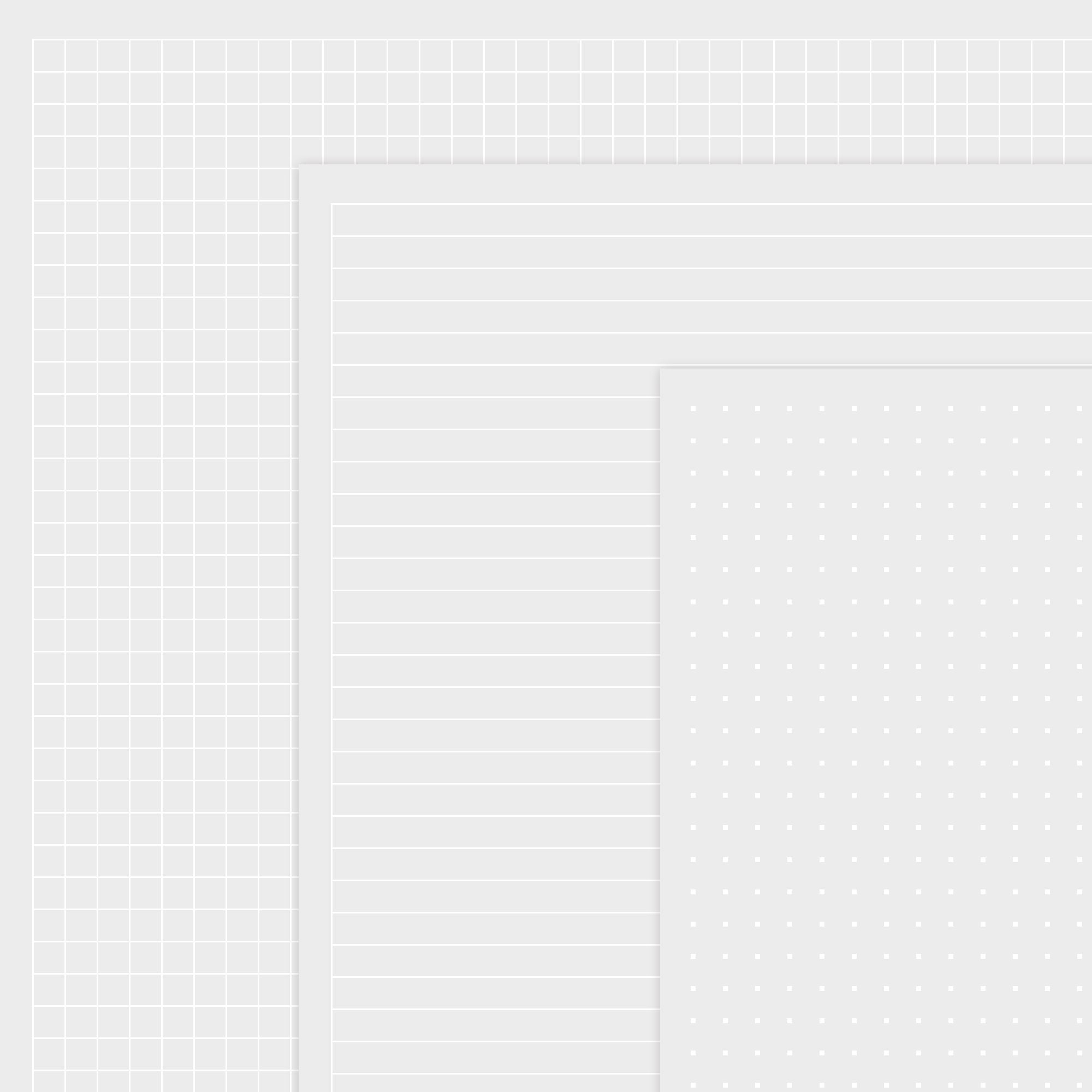 Writing Paper Set Printable Gray Paper on White Dots Grid & Etsy Canada