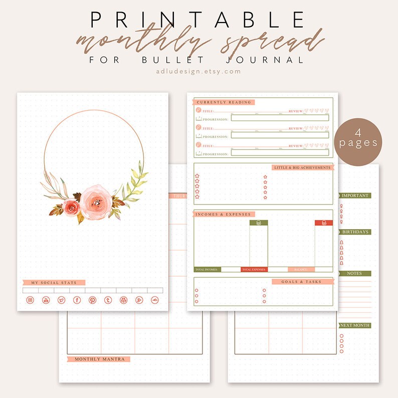 Month to month Log Printable, Bullet Magazine Incorporate, Every month Evaluate, MO2P, Month to month Distribute, Undated Bullet Magazine, Printable Bujo, Month-to-month Funds graphic about Bullet Journal Monthly Spread Printable called Month to month Log Printable, Bullet Magazine Add, Regular monthly Critique, MO2P, Regular Distribute, Undated Bullet Magazine, Printable Bujo, Regular Finances