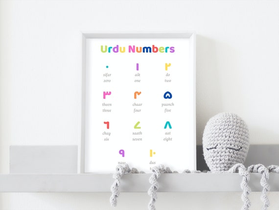Urdu Numbers Art Print - Etsy
