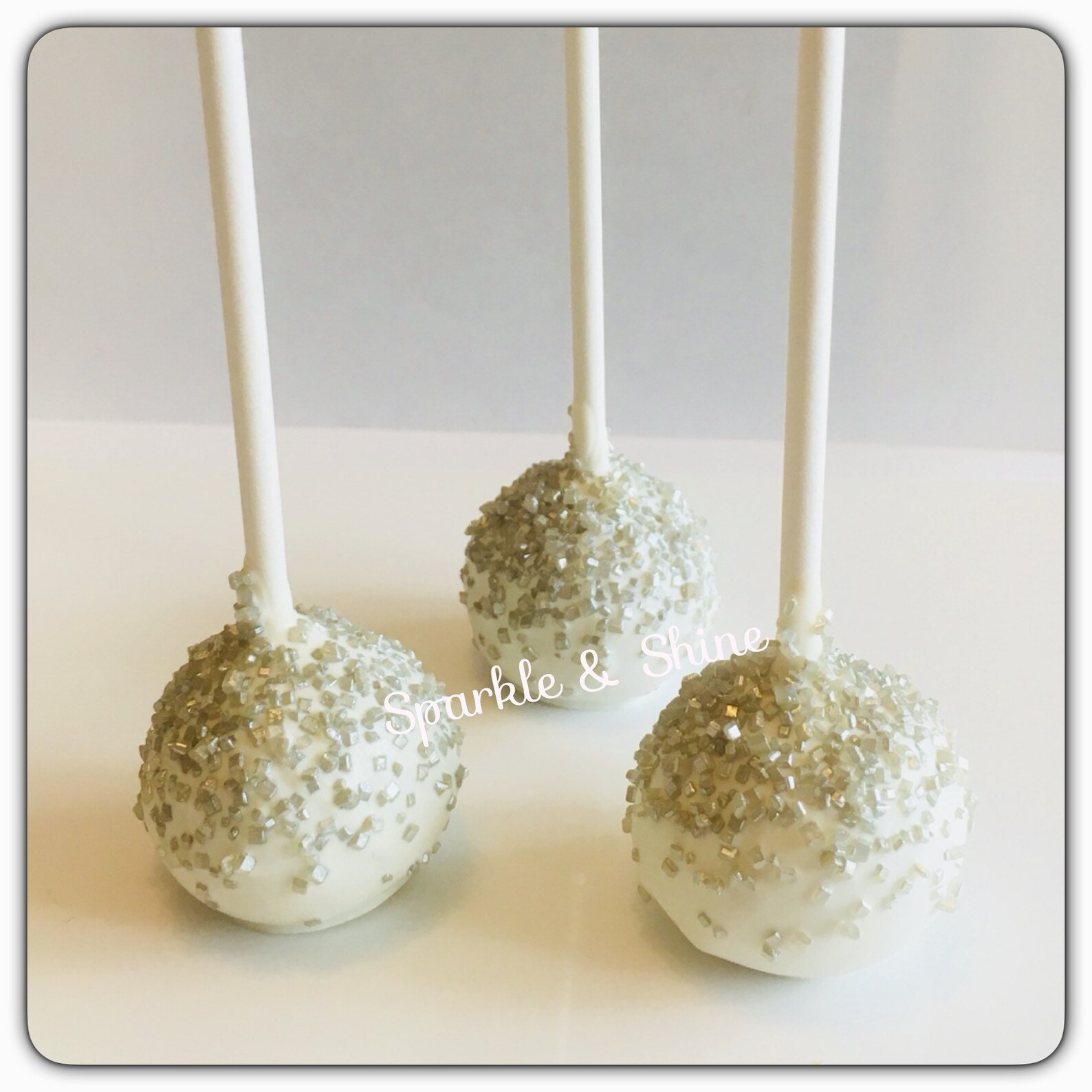 1 Dozen Gold Cake Pops Silver Cake Pops Gold Silver Sprinkle Etsy