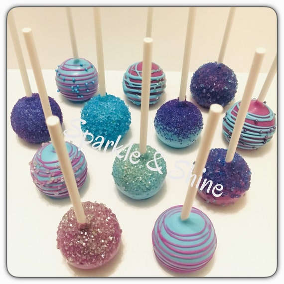 1 Dozen Assorted Cake Pops Purple/blue Themed Cake Pops | Etsy Singapore