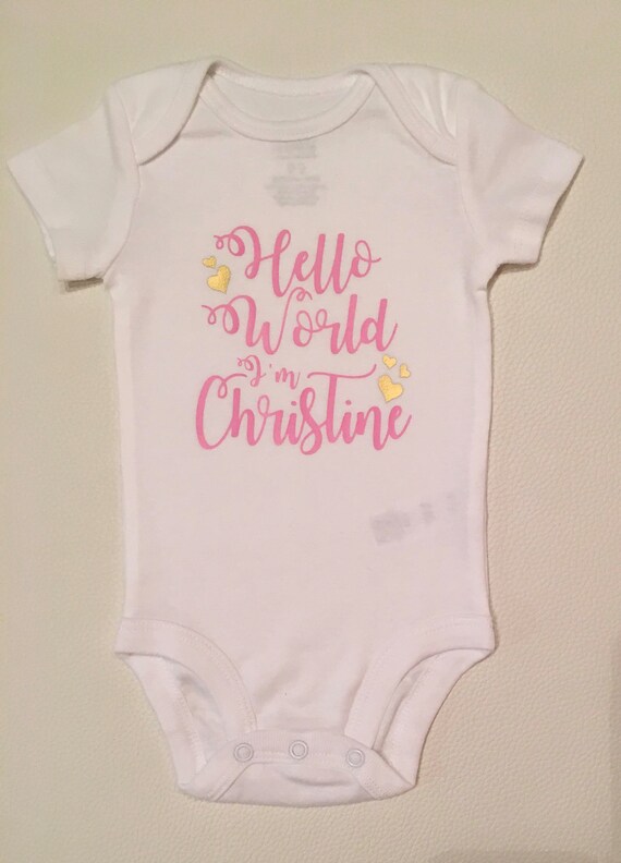 newborn baby girl onesie