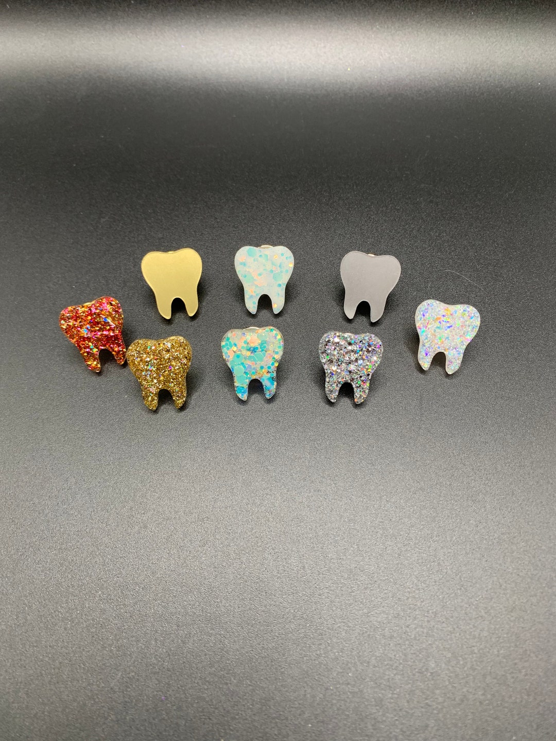 Tooth Pin, Tie Tack, Lab Coat Pin, Scrub Pin, DDS, RDA, RDH Gift, Scrub Cap Decor, Tooth Decor