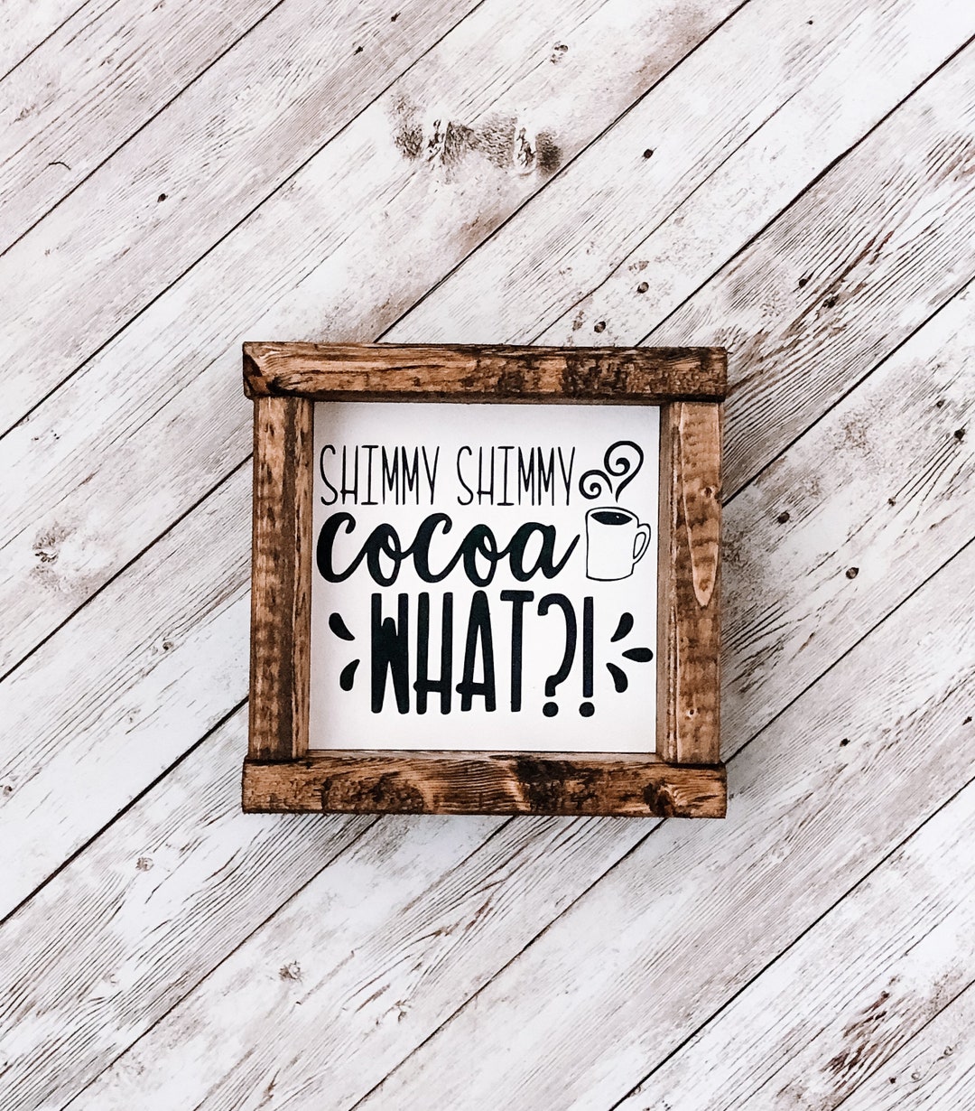 Funny Christmas Sign Funny Winter Sign Cocoa Sign Christmas Tiered Tray