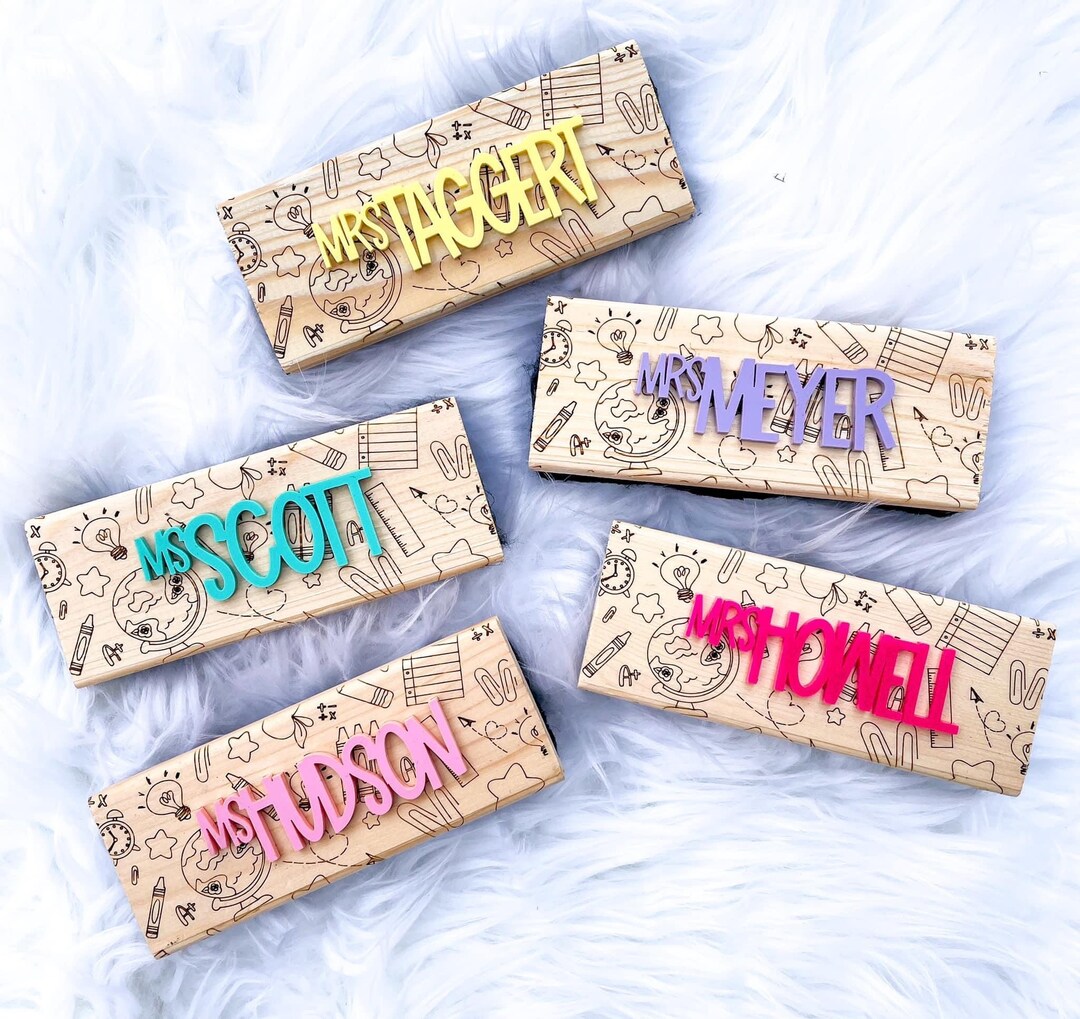 Teacher Appreciation Gift Personalized Dry Erase Eraser Custom Teacher