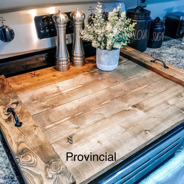 Plain Stove Cover - Noodle Board - Stove Top Cover - Farmhouse Kitchen Decor - Ottoman Tray