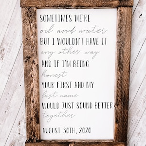 Better Together Sign - Wooden Wedding Sign - Rustic Wooden Sign - Rustic Wedding