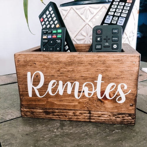 Remote Box Remote Control Box Remote Storage Home Etsy