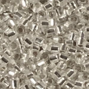 11/0 Delica Beads  Crystal Silver Lined Crystal  Miyuki  20gr