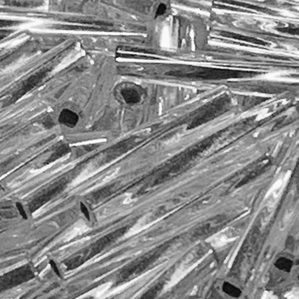 2x12mm Twisted Bugles Crystal Silver Lined Crystal by Miyuki 50gr