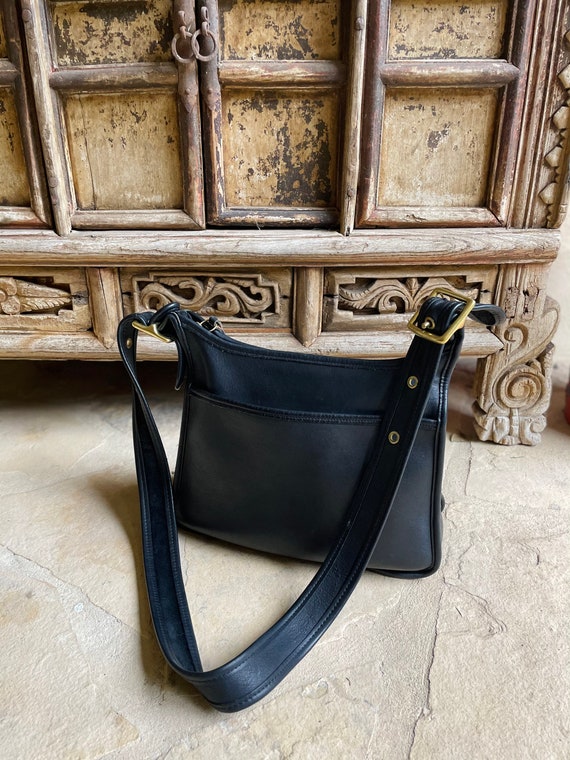 Black Vintage Coach Crossbody Bag