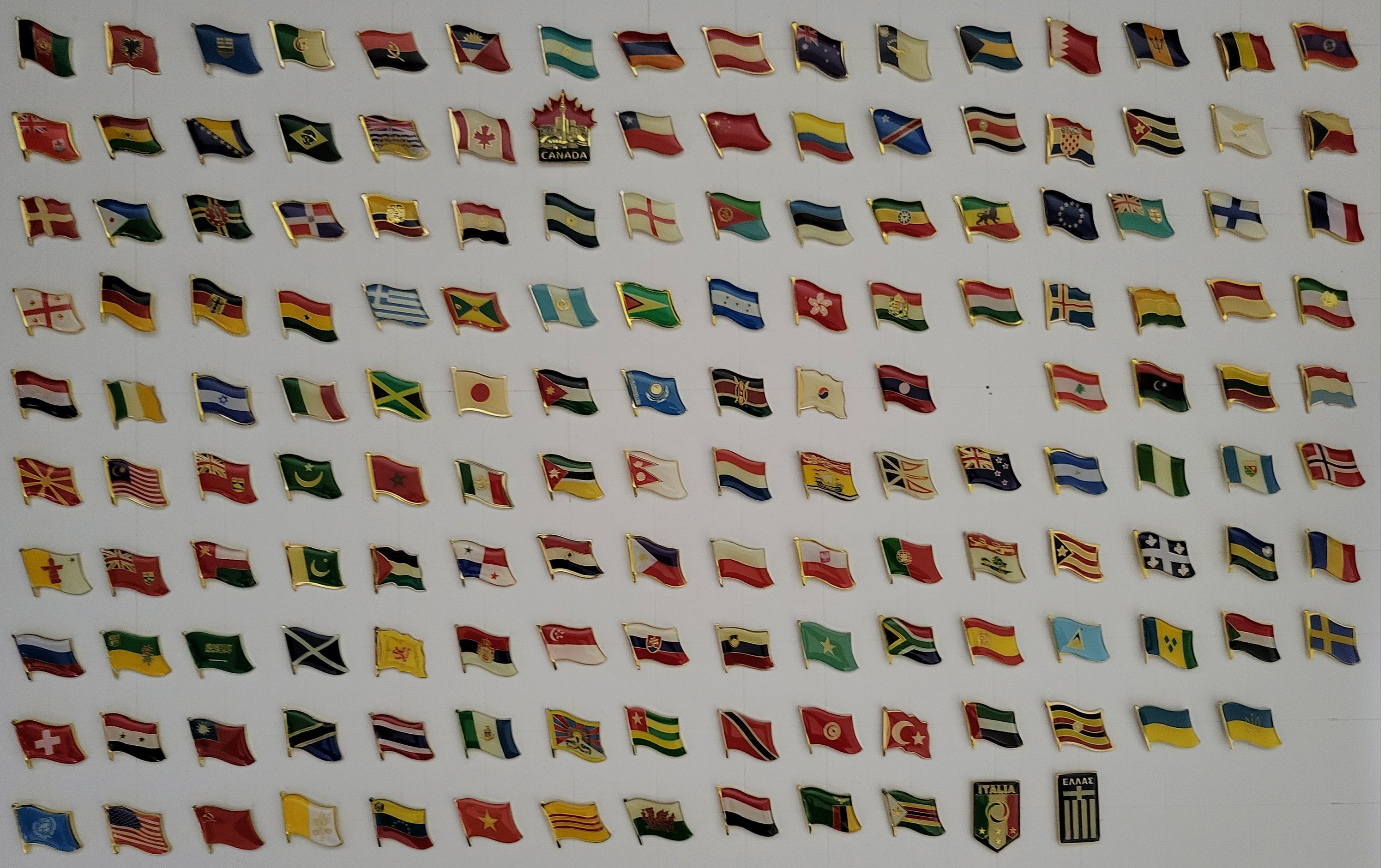 High Quality Country (Letter L-Z) Flag emblem Pin - Flag Lapel Pins - Flag Badge - New