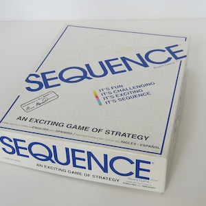 Vintage Sequence Game Jax strategisch bordspel 2 tot 12 spelers