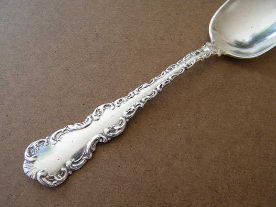 Sterling Silver Berry Spoon Louis XV by Whiting W or M