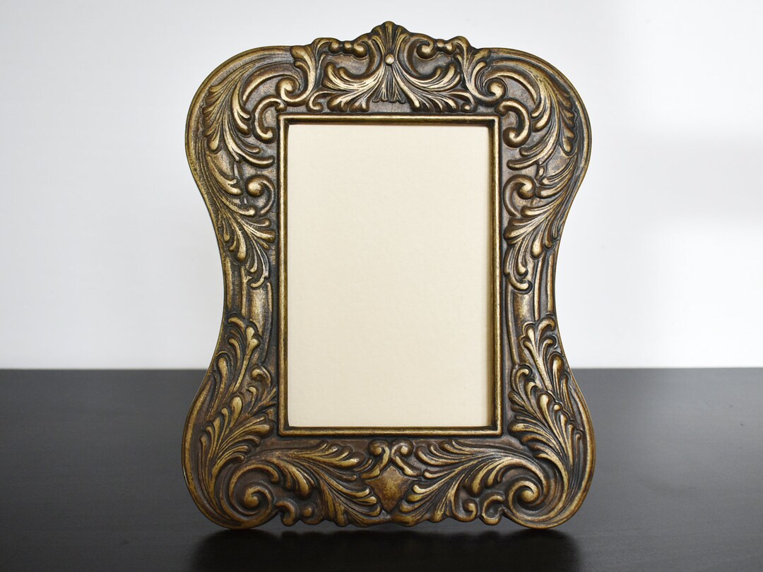 Vintage Harrogate House Brass Frame, Decorated Solid Brass Frame Made