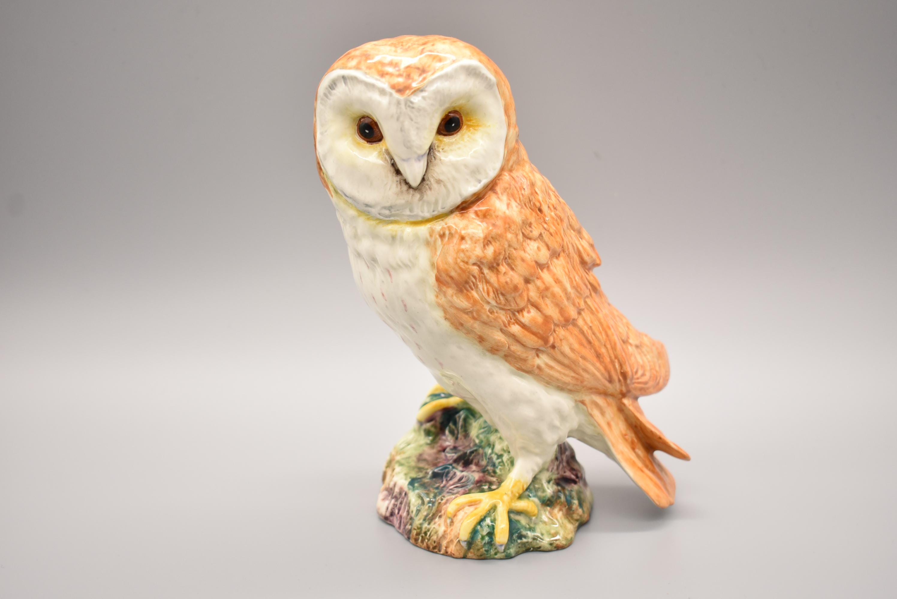 Beswick Owl Figurine Large Size 8 Inches Tall Vintage Beswick England Ceramic Owl 1046