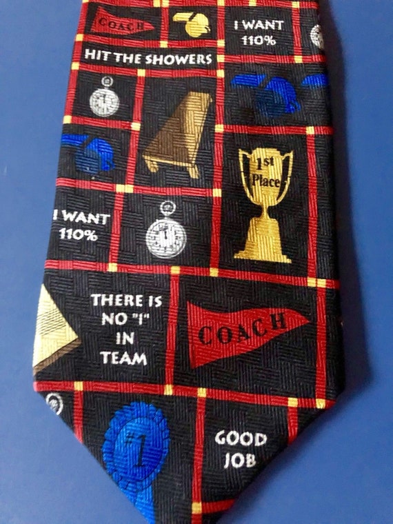 Ralph Marlin, Coaches Silk Tie, Great for School o