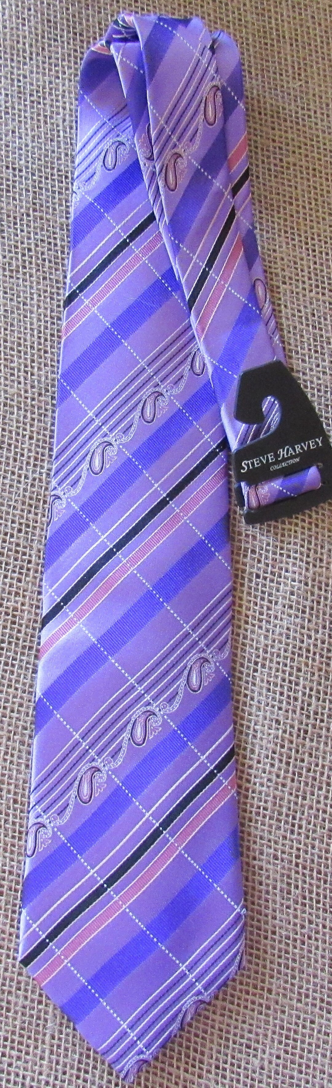 Steve Harvey Long Necktie Free Shipping Silk Purple - Etsy