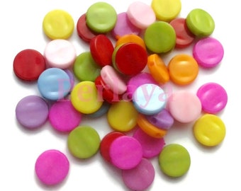 Mix of 50 beads acrylic pallets 13mm REF701