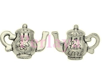 20 silver metal teapots REF690X4